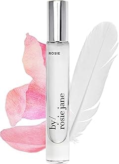 Eau De Parfum Travel Spray (Rosie) - Clean Perfume for Women - Essential Oil Mist with Notes of Nude Musk & Sweet Rose - Women's Fragrances (7.5ml)