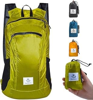 4Monster Hiking Daypack,Water Resistant Lightweight Packable Backpack for Travel Camping Outdoor