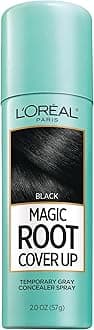 Magic Root Cover Up Gray Concealer Spray Black 2 oz.(Packaging May Vary)