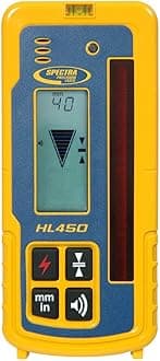 Spectra Precision HL450 Laserometer with Clamp and Use Guide Yellow