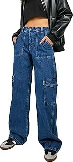 KOTTY High Waist Wide Fit Jeans – Women's Relaxed Denim with Wide Leg