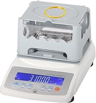 Gold Purity Testing Machine Gold Density Meter Purity Tester - Accurately Determine Gold, Silver, Platinum Content - Ideal for Pawn Shop, Precious Metal Recycling - 300g/0.01g Precision