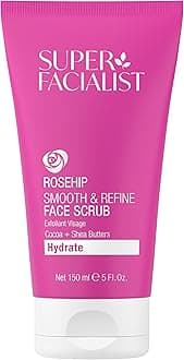 Super Facialist Rose Brighten & Refine Facial Scrub, 150 Ml, White, 150 Ml (Pack Of 1)