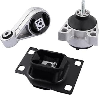 Engine Motor Mount Transmission Mount Torque Strut Mount Set Compatible with 2000 2001 2002 2003 2004 Focus 2.0L SOHC Automatic 3-Piece Set A2938 A2939 A2986