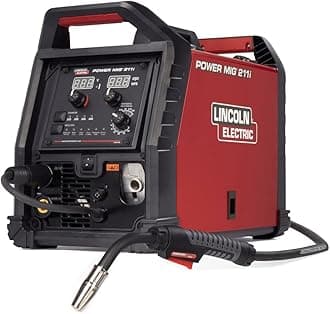 Lincoln Electric Power MIG 211i MIG Welder – Dual-Voltage 120/230 V, 20-211 A Output, Flux-Cored Ready, Portable 41 lb Machine, Model K6080-1