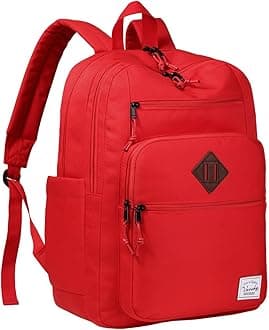 VASCHY School Backpack for Men, Unisex Large Bookbag Schoolbag Casual Daypack for High School/College/Teens/Travel/Work