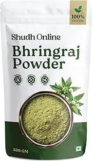 Shudh Online Organic Bhringraj Powder for Hair Growth, Skin and Eating (500 Grams) - 100% natural, Eclipta alba, Bringraj Powder, Bhringrajasava, Bringaraja
