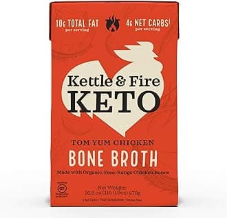 Kettle & Fire Tom Yum Chicken Bone Broth, 16.9 OZ