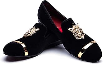 JITAI Men's Classic Faux Leather Loafers Wedding Casual Shoes and Moccasins Loafers for Men