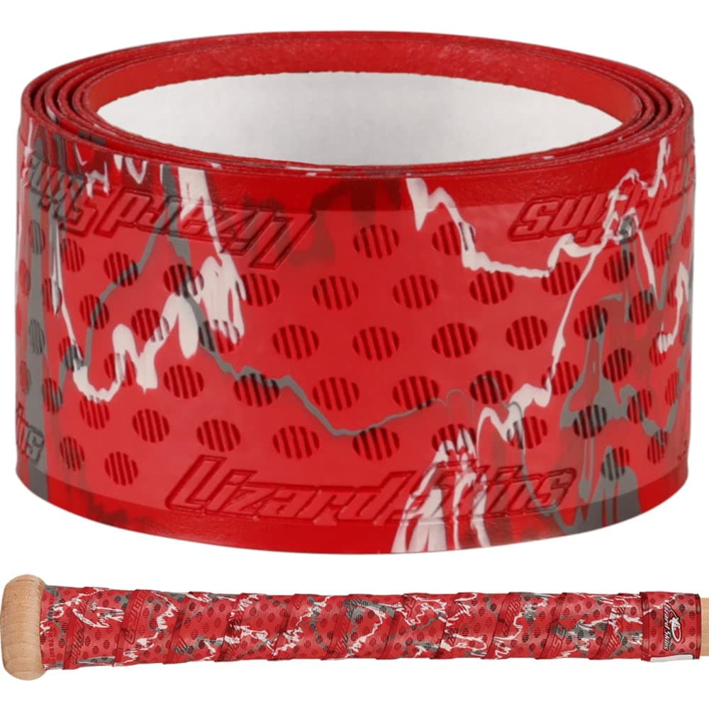 Lizard Skins DSP Ultra 0.5mm バットグリップ – 次世代デュラソフトポリマー野球&ソフトボールバットテープ (レッド迷彩)