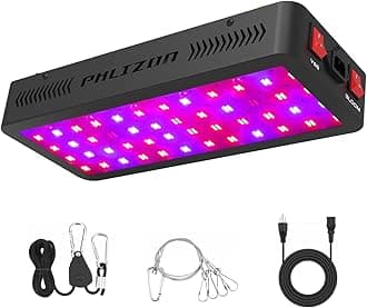PhlizonUpgraded 600W LED Grow Light with SMD LEDs 2x2ft Full Spectrum Plants Light Double Switch Grow Led for Indoor Veg and Flower