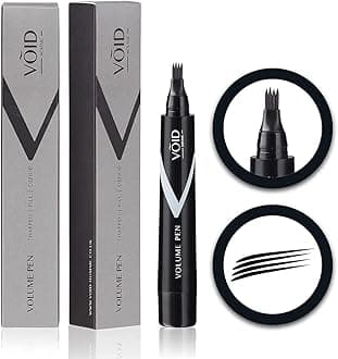 VOID Homme Beard Pen Filler for Men Instant Beard Pen & Filler Beard Pencil, Easy Beard Pen Liner, Beard Filler Pen & Beard Marker, Waterproof Pen (Black, Single)