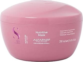 Alfaparf Milano Semi Di Lino Moisture Nutritive Mask for Dry Hair - Safe on Color Treated Hair - Sulfate, Paraben and Paraffin Free - Professional Salon Quality
