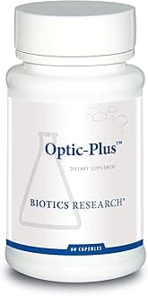 Optic Plus Eye Vitamin & Mineral Support Supplement with Lutein and Zeaxanthin, Healthy Retinal Tissue and Vision 60 Capsules