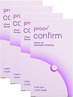 Proov Confirm Implantation & Pregnancy Readiness Test - FDA Cleared Advanced Women’s Fertility Kit - Exclusive Progesterone Scoring System -4 Kit -Fertility & Hormone Tracker -Use with Ovulation Tests