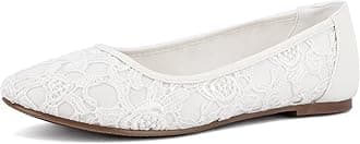 – Women Shoes Cut Out Slip On Synthetic Lace Ballet Flats
