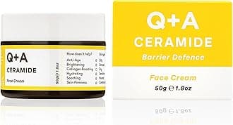 Q+A Ceramide Barrier Defence Face Cream | 50g | Hydrating & Protecting Formula with Ceramides, Pro Vitamin E, and Squalane