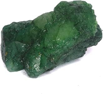 GEMHUB Natural Raw Emerald Green Gemstones for Jewelry Making 10-1000 Carat Crystals and Healing Stones | Rough Emerald Gem Stones