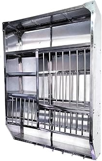 Wall Mounted Steel Kitchen Rack for Kitchen Utensils Drainer and Organizer 36x30 inches