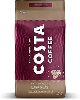 Coffee Ground Coffee, Signature Blend Dark Roast, 12oz each, Rainforest Alliance Certified