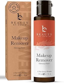 Beauty by Earth Makeup Remover - Organic & Natural Ingredients, Use with Eye Makeup Remover Wipes or Pads, Oil Free Makeup Remover Leaves Face Cleaner and Deals with.