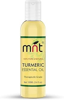 MNT Turmeric Essential Oil - 100% Pure & Natural Finest Grade Oil for Skin Whitening & Lightening, Hair Growth, Body Massage and Aromatherapy (100ML)