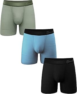 Shinesty Boxer Briefs for Men Pack of 3 - Hammock Support Pouch Underwear for Men - Flyless