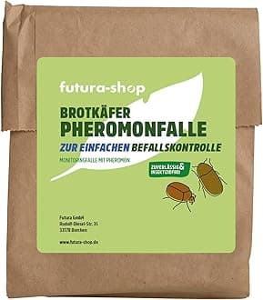 Pheromone Trap for Bread Beetle, Adhesive Trap with Natural Attractant for Determining Infestations and Fighting, Toxin-Free and Odourless for Humans