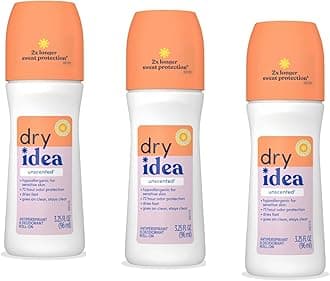 Dry Idea Anti-Perspirant Deodorant Roll-On Unscented 3.25 oz (Pack of 3)