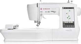 SINGER SE9180 Sewing & Embroidery Machine | 250 Built-in Stitches, 150 Embroidery Designs, 10 Fonts, 1-Step Buttonhole, 7" Touchscreen, Automatic Needle Threader & WiFi Connectivity