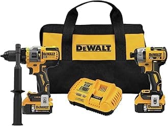 DCK2100P2 20V MAX Brushless Cordless 2-Tool Kit Including Hammer Drill/Driver with FLEXVOLT Advantage