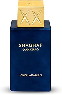 Swiss Arabian Shaghaf Oud Azraq, Limited Edition - Luxury Products From Dubai - Long Lasting and Addictive EDP Spray Fragrance - Seductive, Signature Aroma - Luxurious Scent of Arabia - 2.5 oz