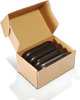 Master Massage 4 Pieces XXL Oversized Super Extra Large Oval Shape Basalt Massage Hot Stone Massage Stone Warm Stone Set-6” x 3.4“x 1.1”-Spa-Beauty-Salon-Massage