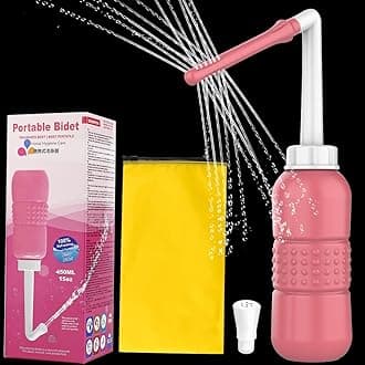 450 ML 2 in 1 Portable Bidet Sprayer for Postpartum Perineal Care, Travel Bidet Bottle, External & Internal Cleansing for Mom After Birth, Personal Bidet Sprayer for Kids Ass Washing