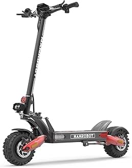 NANROBOT LS7+ Electric Scooters for Adults 6000W Dual Motor Fast E Scooter 75mph & 85 Miles Off Road EScooter Folding Waterproof Kick Sport Scooters with Suspension 300lbs Load Dual Hydraulic Brake