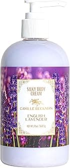 English Lavender Silky Body Cream 400ml Pump Bottle, English Lavender, 400ml