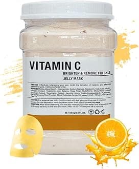 Jelly Mask for Facials Professional Natural Gel Face Masks, Hyaluronic acid Hydrating Rubber Mask Jar Face Mask SkinCare 23 Fl Oz (Vitamin C)