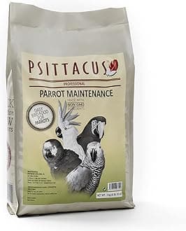 Psittacus Parrot Maintenance 6.6 lb | Complete Pellet Diet for Caiques, Macaws, African Greys and Amazonas | Premium Food for Birds, 100% no-GMO