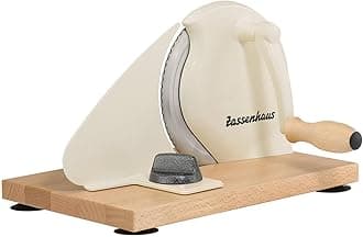 zassenhaus072082 Brotschneidemaschine Classic Bread Slicer, Stainless Steel, Cream