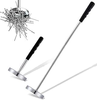 2 Pack Telescoping Magnetic Sweeper Pickup Tool, Screws Parts Finder with 35LB Pull Capacity, Retractable 8.6" to 33" with Strong Magnet, Pick up Nails, Screws