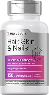 Hair Skin and Nails Vitamins | 150 Caplets | with Biotin and Collagen | Supplement for Women and Men | Non-GMO, Gluten Free | by