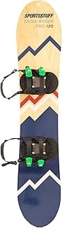 Sportsstuff Snow Ryder Hardwood Snowboard with Velcro Bindings, Multiple Sizes Available
