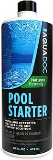 Pool Opening Chemical - 16oz for up to 15,000 gallons - Pool Starter Kit for Above Ground & Inground Pools - AquaDoc Pool Chemicals Made in USA