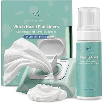 Mama & Wish Witch Hazel Foam and Pad Liners Bundle - Postpartum Essentials