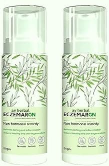 Av Herbal Skin Care Cream - Herbal Formula for Nourished & Healthy Skin - Soothing & Moisturizing - For Men & Women - 50g Tube - Natural Ingredients - Made in India (Pack of 2)