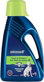 Wash & Protect Pet Stain & Odor, For BISSELL Upright Carpet Cleaners, 1.5L, Removes tough pet stains & odours, 1087N