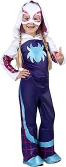 MARVEL Toddler Ghost Spider Costume, Girls Spider-Man and His Amazing Friends Gwen Stacy Kids Costume