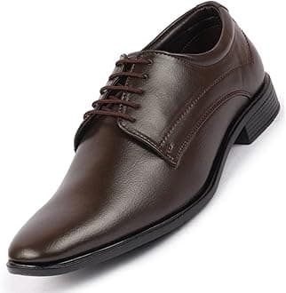 FAUSTOMen's Formal Office Dress Lace Up Derby Shoes
