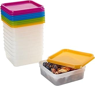 lakeland Stack-a-Boxes Plastic Food Containers & Lids (400ml) x 10