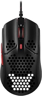 HyperX HyperX Pulsefire Haste Gaming Mouse for Gamers - Ultra-Lightweight, Hexagonal Shell Design, 59 Grams, Black, 2-Year Warranty 4P5E3AA